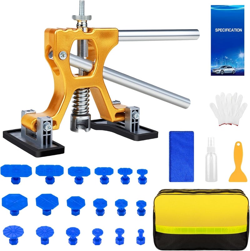 Bitlyle Store Car Dent Puller Kits,Paintless Dent Removal Kit Adjustable Dent Lifter,Dent Remover Tool for Car Auto SUV Hail Damage DIY Repair - Image 1